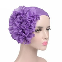 Yubnlvae Žene Turban Wrap šal šešir za glavu Glava za glavu Cvijeća za cvijeće Baseball Caps Purple