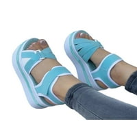 Sanviglor Womenske platforme sandale otvorene nožne sandalne plaže Ljetna cipela na otvorenom Neklizajuća