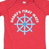 Aktastični tatin prvi mate jedrilica Nautički poklon Baby Boy Bodysuit