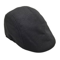 Kape za žene kape za muškarce unise beret Solid prenosni skraćenim dame i gospodo šešire crne jedna
