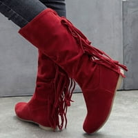 KETYYH-CHN Cipele Ženske čizme Ležerne prilike Harlu Fole Niske potpetice na visokim čizmama cipele