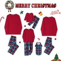 Porodica koja odgovara Božićne pidžame Postavlja vrhove i hlače za spavanje za spavanje Xmas Loungeward