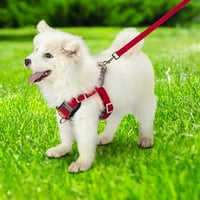 Pas s povodcem setom, ne povlačite podesivi reflektivni korak u obliku štenaca sa podstavljenim prslukom