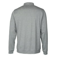 Muški sekač i buck siva Toronto Blue Jays Stealth Heatherd Quarter-zip pulover