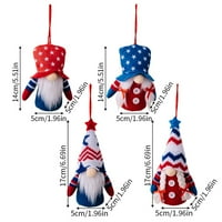 Njspdjh 4. jula Patriotic sa laganim visećim za prikupljanje lutki za kućni predmeti za kućni ukras