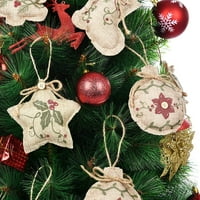 Božićni ukrasi drveta viseći ukrasima božićne čarape Dekor u obliku kuglice za božićnu zabavu
