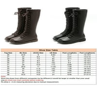 Rotosw Girls Winter Cipele toplo obložene koljene High Boot boirske patentne patentne patentne čizme
