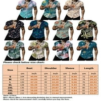Leuncero Muns Hawaiian Bluza za odmor Ljetni casunski gumb dolje TEE baggy cvjetni tisak