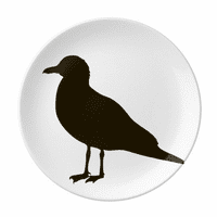Black Seagull životinjski prikaz ploča ukrasni porculanski salver jelo za večeru