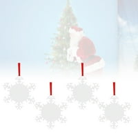 Snowflake Oblik Božićna dekoracija Privjesak Privjesak Kreativni dvostrani prijenos topline Štampanje