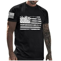 Muške majice Muške majice za neovisnost USA USA zastava Grafičke majice kratki rukav američki patriotski