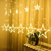 Božićni ukrasi LED zvijezde Božić viseći zavjese String Xmas Home Party Home Dec ye Jedredi ukrasi za