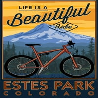 Estes Park, Kolorado, život je prekrasna vožnja, brdski bicikl