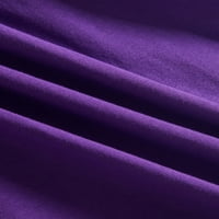 Avamo Baby Party haljina Crw Crw haljine kratki rukav na plaži Casual Basic Animal Print Purple 4-5Y