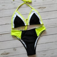 Žene kupaće kostimi Dvije žene spajanje dva bikinija push-up jastučić kupaći kostim kupaćim odjećom