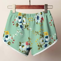 Ecqkame Žene Ljeto cvjetno plaćaSorganizacije za čišćenje ženske lagane kratke hlače Ležerne prilike