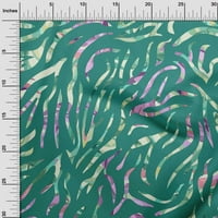 Onuone pamuk dres teal zelene tkanine tropske monskure ostavlja šivanje tkanine sa dvorištem tiskanim