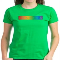 Cafepress - Rainbow spektar lezbijska majica - Ženska tamna majica