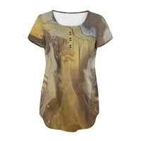 ABCNATURE Co.Ltd Summer majica za žene modna cvjetna tiskana sakrij trbuh tunika bluza casual okrugli