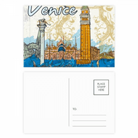 Italija Venecija Landmark Nacionalna ilustracija Postcard Set Rođendanska poštanska pošta Zahvaljujući