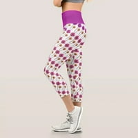 Joga hlače Žene prilagođene šarene ženske nogavice Pilates Trčanje cvjetne hlače obrežene print pantalone