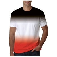 Košulje za muškarce Clearence Casual Okrugli vrat Popularni gradijent sportskih kratkih rukava majica