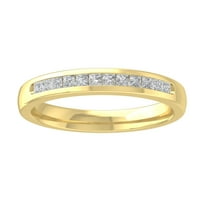 Araiya 10k žuta zlatna princeza Dijamantni prsten, veličina 9.5