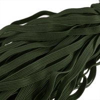 Ravni elastični pojas za šivanje 1 4 Yards Army Zelena pletena kabela za remen za obrtni uže za perike