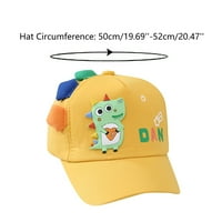 Kašike za djecu vrhunska kapa crtani dinosaur bejzbol kapu casual modne kape za sunčanje žute