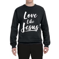 Divlji Bobby ljubav poput Isusa inspiracijskog kršćanskog unise grafičke grafike, crna, X-velika