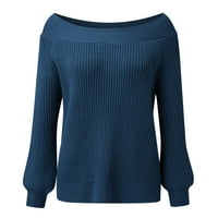 Pgeraug džemperi za žene o-vrat batwing rukave labavi pleteni pulover džemper Jumper vrhovi ženskih