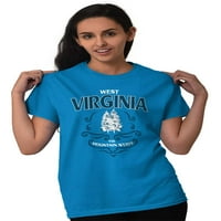 West Virginia Planinarska država ženska južna ženska grafička majica Tees Brisco Marke