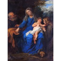 Van Dyck The Holy Family Mary Magdalene Slikarstvo Extra Veliki XL zidni umjetnički poster Ispis