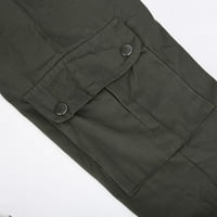 Ecqkame Muns Cargo Joggers Hlače Ležerne prilike za povoljne pantalone Cargo Pocket čipke Ležerne prilike