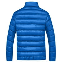 HFYIHGF muške plus veličine zgušnjavaju zimski kaput topla lagana pamučna podstavljena jakna puna zip
