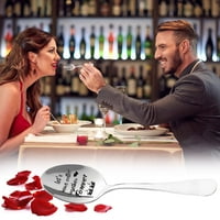 Vjenčani pokloni Dan zaljubljenih nehrđajući čelik Dugačka kašika kašika kašika za stolno posuđe Personalizirani