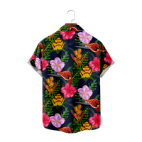Cvjetna šarena plaža Majica za muške majice kratkih rukava HAVAJAN košulja top plaža, D-170