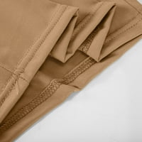 Kakina S Clearence ženske hlače za ljetne ženske labave visoke struke široke pantalone za noge vježbati