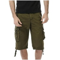Ljetne štedne klirenske hlače za muške muške kratke hlače Multi džep teretni hlače labave casual hlače