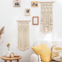 Zlatna kuća Macrame tkani zid viseći boho chic boemian home Geometrijski umjetnički dekor - prekrasan