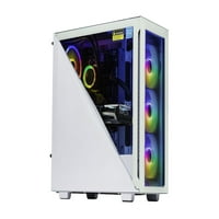 Velztorm Gladio Custom Custom izgrađen Gaming Desktop White, AMD Radeon 6600XT, WiFi, Bluetooth, 2xUSB