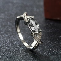 Frehsky Prstenovi dame modni prstenovi umetnuti Zircon personalizirani modne kombinacije konja dijamantski