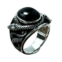 Crna kreativna zmija zvona životinja izvrsna prstena za prste modni nakit