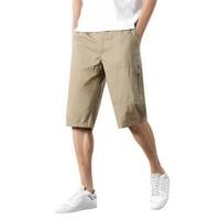 Muški kratke hlače Ležerne prilike muške modne čvrste boje Multi džepni kopč za patent zatvarač na otvorenom