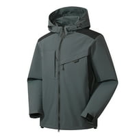 Ifshaion ženska jakna puna zip hoodie jakna za toplu probijanje, pune boje kiše i otporni kaput dugih