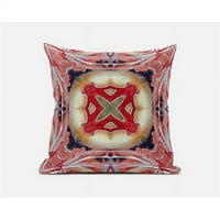 Roma u. Pink breskve crveni geometrijski patentni jastuk od suede