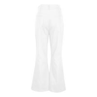 Aherbiu Muške vintage hlače visokog struka pune boje retro zvona donje hlače za muškarce Čvrsta boja
