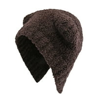 Haxmnou zimski topli vuneni šešir slatki medvjed vuneni šešir svestrano lice malene kape