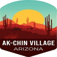 i R uvoz AK-Chin Village Arizona Suvenir Vinil naljepnica za naljepnicu Kaktus Desert Design