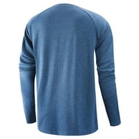 Binmer dugih rukava za muškarce okrugli vrat duge raglan rukave dnevne tanke fit tastere pulover majice